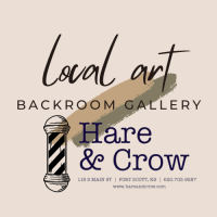 Backroom Art Gallery First Friday, located at Hare & Crow