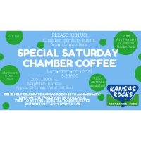 Special Saturday Chamber Coffee at Kansas Rocks Recreation Park