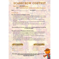 Deadline for Scarecrow Contest