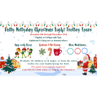 Dolly Hollyday Christmas Light Trolley Tours