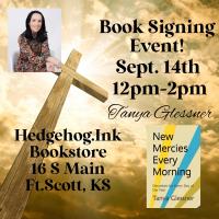 Book Signing Event at Hedgehog.INK! Bookstore featuring Tanya Glessner and her book "New Mercies Every Morning, Devotions for Every Day of the Year"