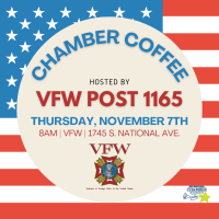 Chamber Coffee hosted by VFW - 1745 S. National