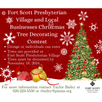 Fort Scott Presbyterian Village & Local Businesses Christmas Tree Decorating Contest