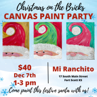 Christmas Canvas Paint Party ~ Christmas on the Bricks