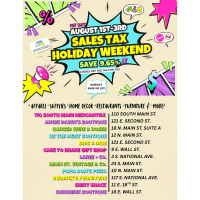 Sales Tax Holiday Weekend - Shop Local Fort Scott 8/1 thru 8/3