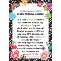 SkinnyDrip Teacher Appreciation with Revive Massage