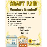 Craft Fair at Buck Run Community Center hosted by The Carpenter's Hands