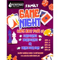 Brickstreet BBQ & Grill Family Game Night - Kids Eat for $2