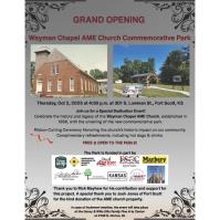 Wayman Chapel AME Commemorative Church Park - Grand Opening & Ribbon Cutting