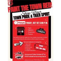 FSHS Football Paint the Town Red - Deadline to sign up October 1st