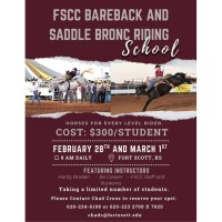 FSCC Annual Bareback and Saddle Bronc Riding School