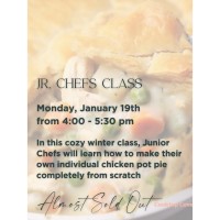 Junior Chefs Cozy Chicken Pot Pie Night at The Kitchen C+C
