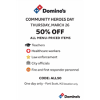 Domino's Community Heros Day