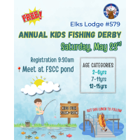 Annual Kids Fishing Derby hosted by Elks Lodge #579