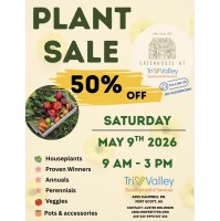 Plant Sale by the Greenhouse at Tri-Valley