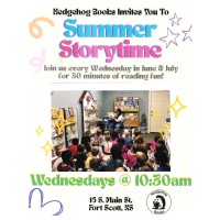 Wednesday Summer Storytime at Hedgehog Books