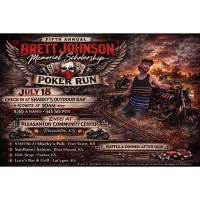 Brett Johnson Memorial Scholarship Poker Run at Sharky's