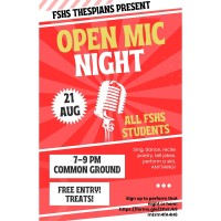 FSHS Thespians Present Open Mic Night
