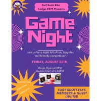 Fort Scott Elks Lodge 579 Game Night