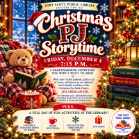 Christmas PJ Storytime & All-Day Holiday Fun at the Fort Scott Public Library