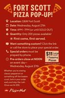 Fort Scott Pop Up Sale by Pizza Hut