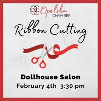 Dollhouse Salon Ribbon Cutting