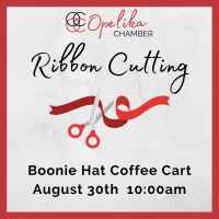 Boonie Hat Coffee Cart Ribbon Cutting 