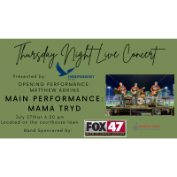 Thursday Night Live Courthouse Concert - July 27, 2023