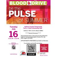 Blood Drive - Ingham County Fairgrounds July 16th, 2024