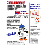 35th Anniversary Rural Ingham County Walk for Warmth 2025