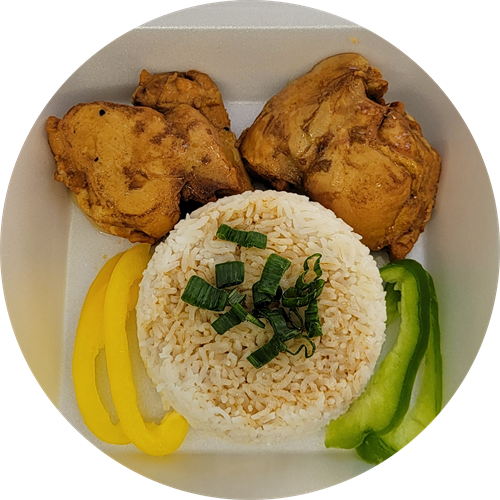 Filipino Chicken Adobo with White Rice