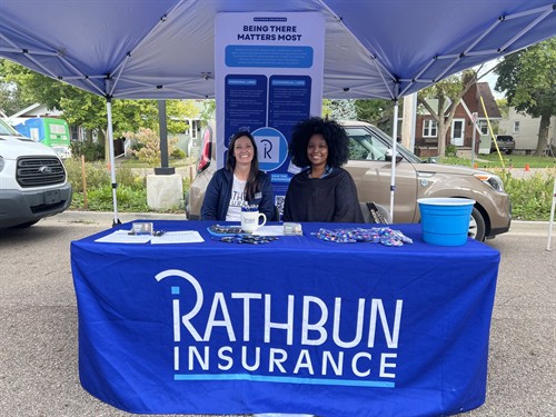 Rathbun Insurance hosts booth at monthly Allen Neighborhood Center Farmers Market
