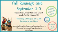 Fall Rummage Sale