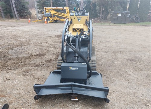 Brush Cutter on miniskid