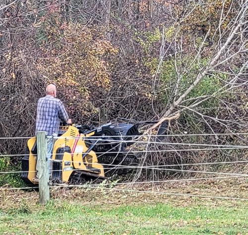 Mini Skid Steer with Brush Cutter