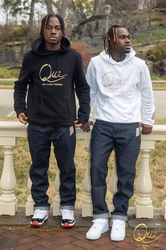 Men's Black & White Hoodies with Jeans