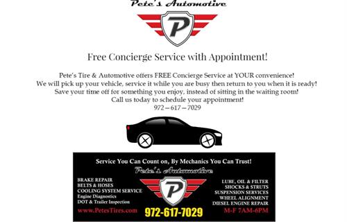 Free Concierge Service With Appointment!
