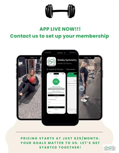 We have an app where you can workout anywhere you want just starting out at $25.  Demo videos, custom workouts! We have an app where you can workout anywhere you want just starting out at $25.  Demo videos, custom workouts!