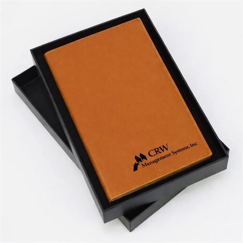 A refined leather portfolio that reflects professionalism, credibility, and growth, perfect for business owners who value branding, organized leadership, and lasting impressions in every meeting.