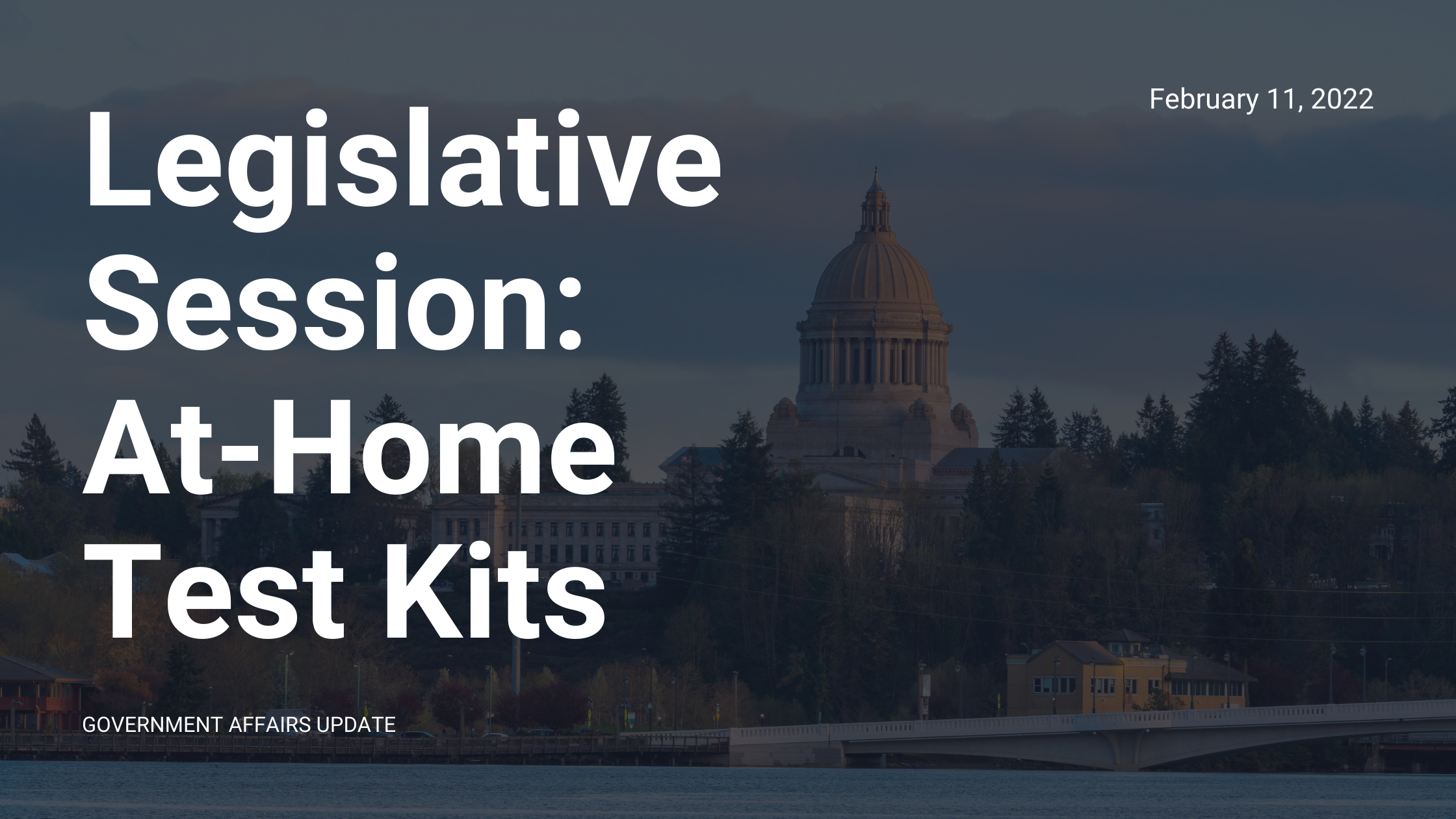 Legislative Session Updates: At-home test-kits available