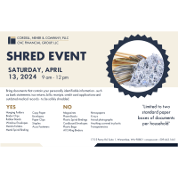 Shred Event- Cordell, Neher & Company