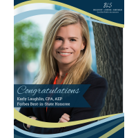 BLS Shareholder Karly Laughlin, CPA, AEP Recognized on Forbes’ Best-In-State CPAs List