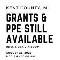Kent County Grants & PPE Available - Via Zoom
