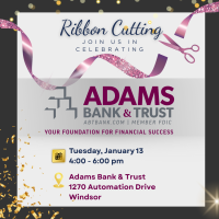 Ribbon Cutting - Adams Bank & Trust