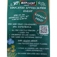 Main Event Educator Appreciation Event