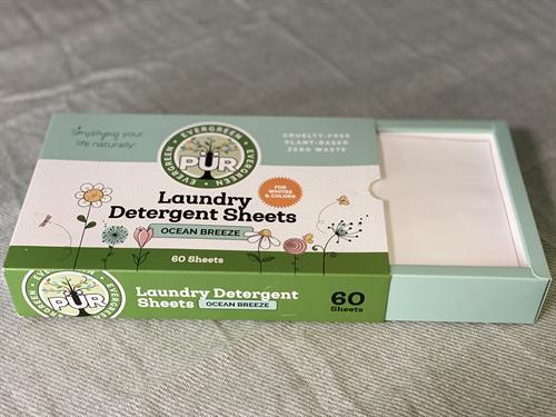 Natural laundry Detergent Sheets ( NOT Dryer sheet)