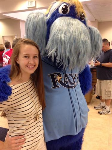 Tampa Bay Rays - Raymond stopped by for a visit