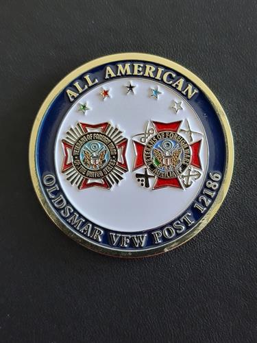 All American Post 12186 VFW and Auxiliary Coin