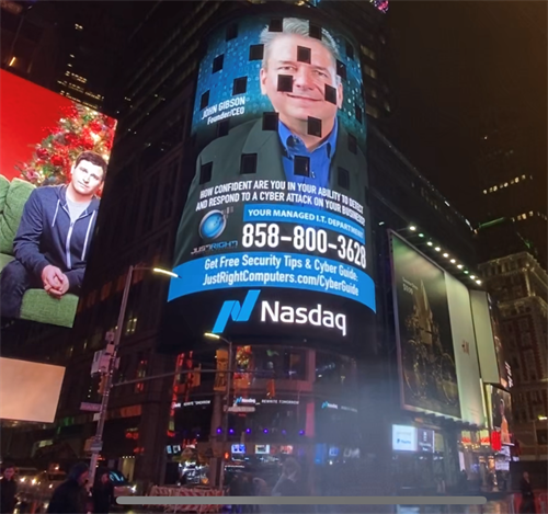 New York Times Square - NASDAQ Jumbotron
