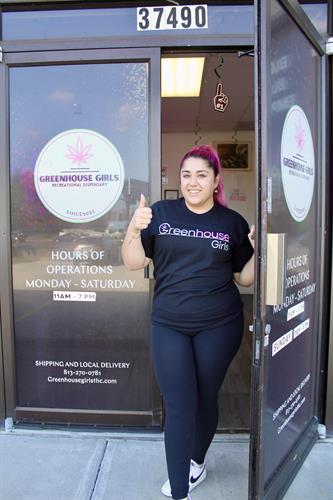 Selena at Greenhouse Girls Palm Harbor – Meet Selena, one of the owners of Greenhouse Girls! We’re all about education, empowerment, and top-quality cannabis products. Stop by and say hi!